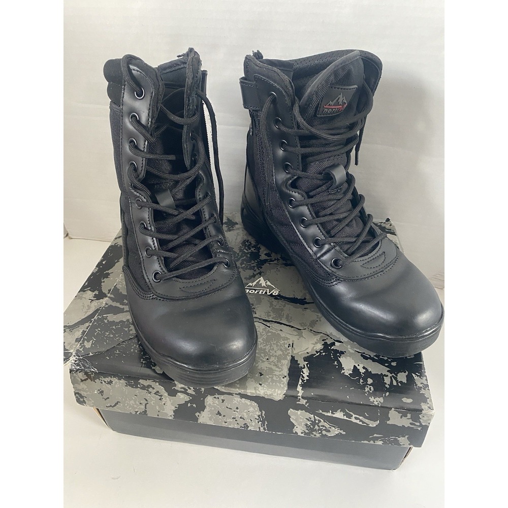 NORTIV Trooper Hiking Boots Lightweight Zip And Laces. Size 7